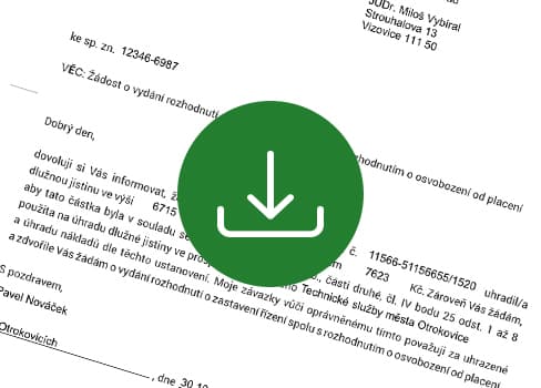 Vzor dopisu